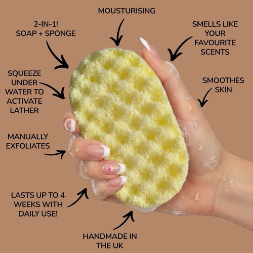 2026 Exfoliating Soap Sponge (For Him) Atlast Creations 2