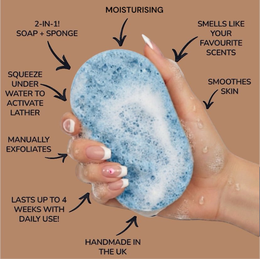 Agua Splash Exfoliating Soap Sponge (For Her) Atlast Creations 2