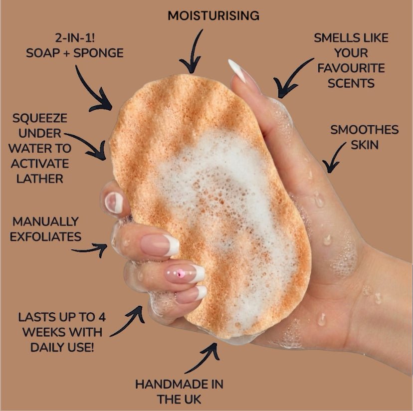 Bikini Vibes Exfoliating Soap Sponge (For Her) Atlast Creations 2