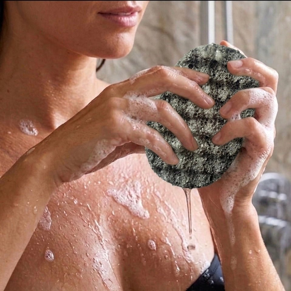 Blue Male Exfoliating Soap Sponge (For Him) Atlast Creations 3