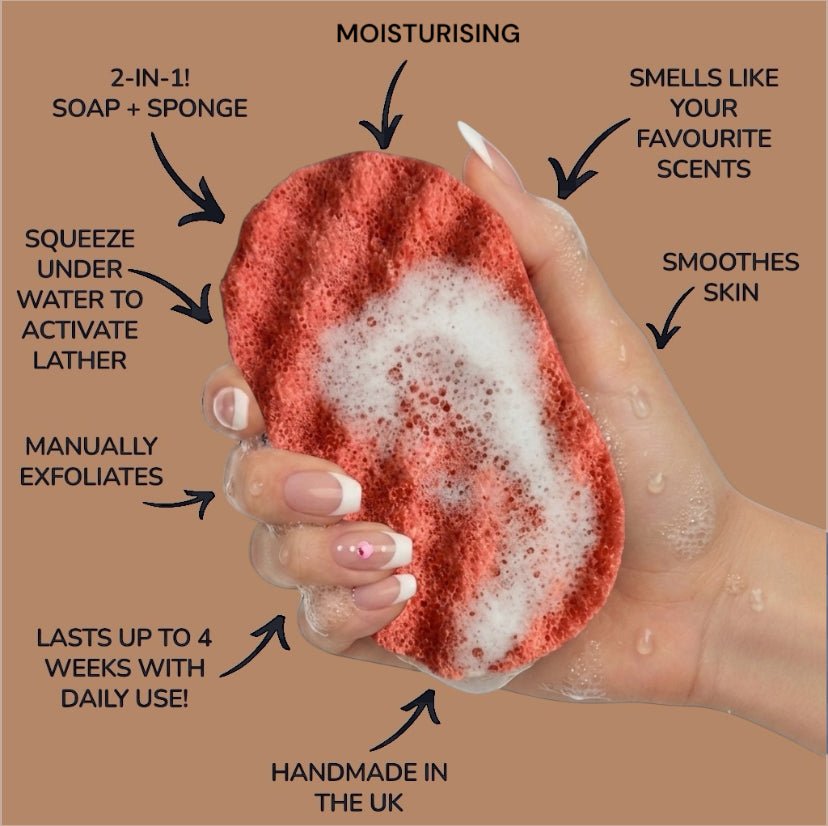 Bom Dia Sunshine Exfoliating Soap Sponge (For Her) Atlast Creations 2