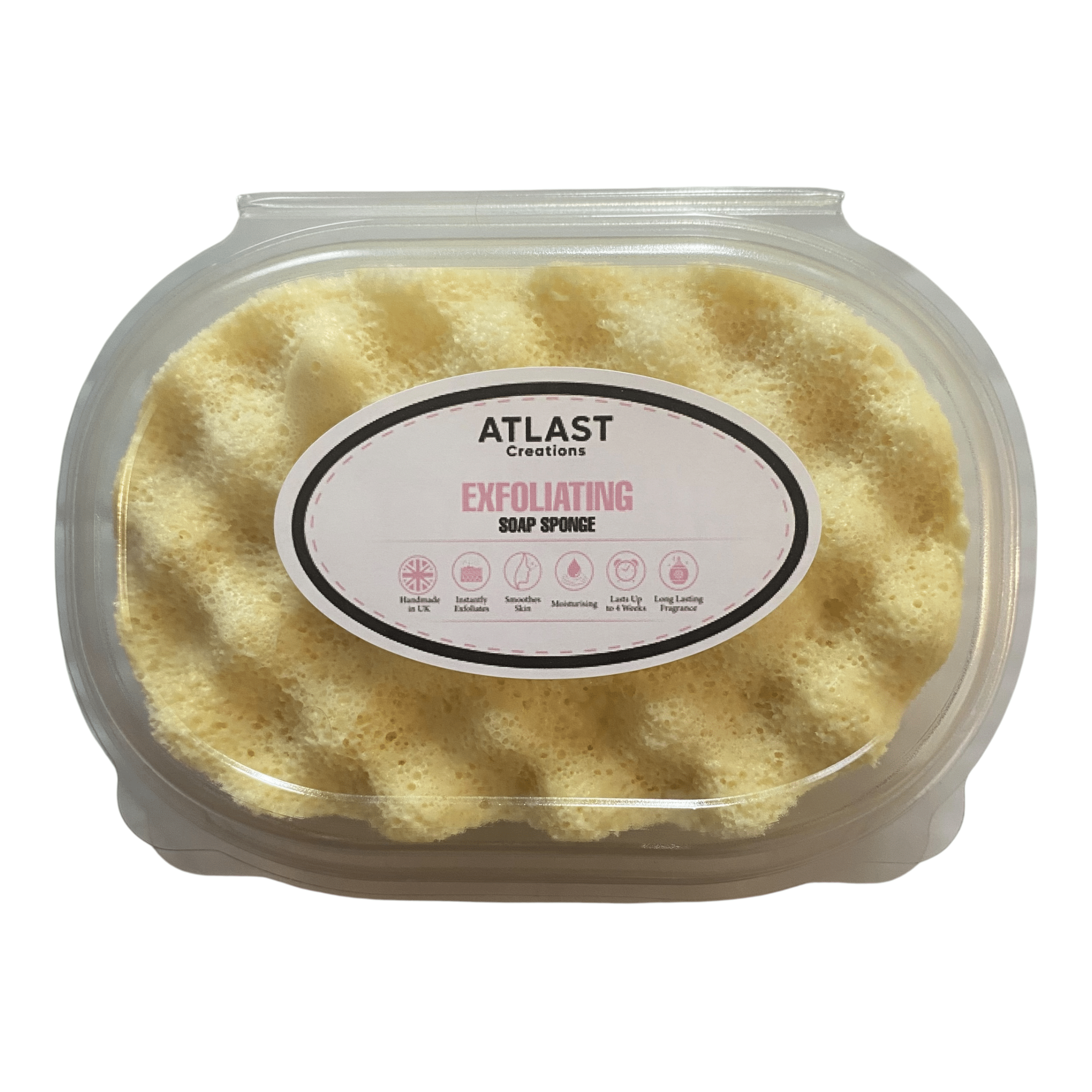 Brazilian Booty Cream Exfoliating Soap Sponge (For Her) Atlast Creations 1