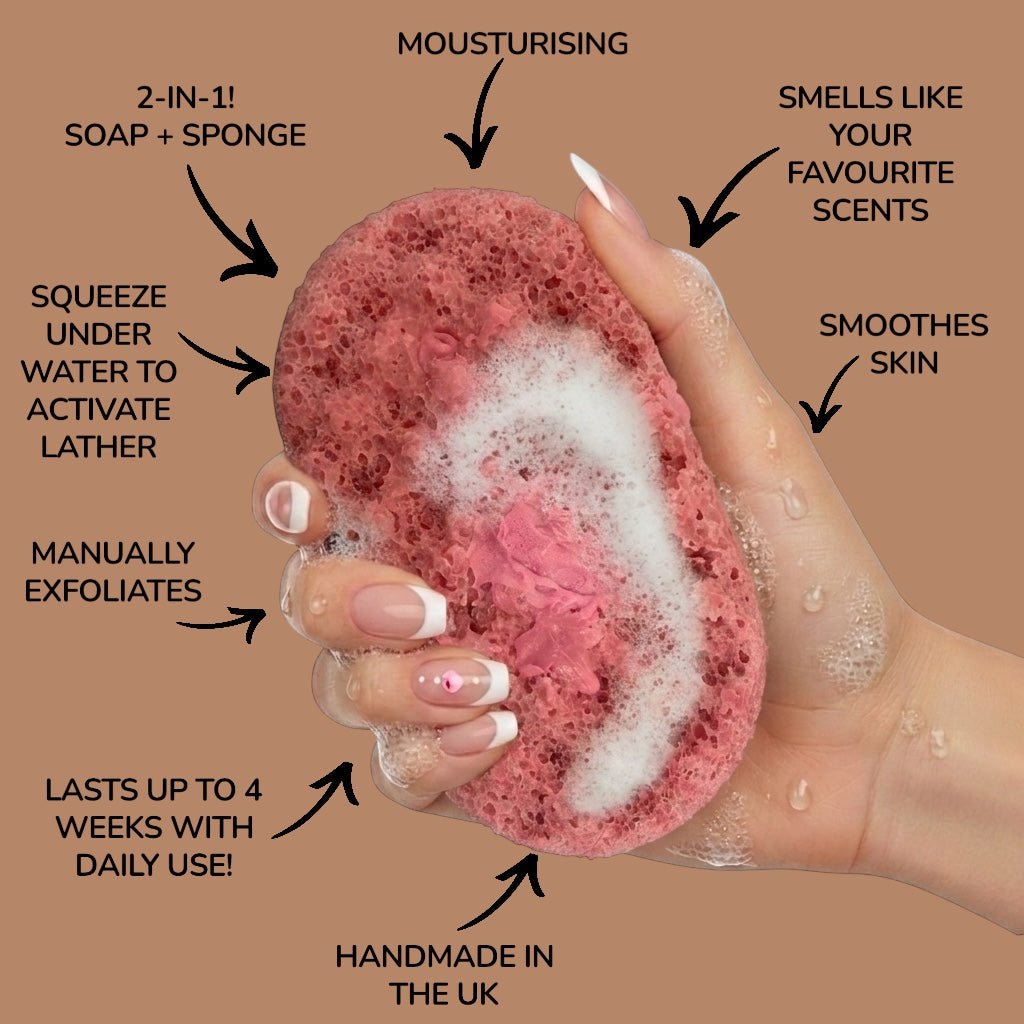 Bubblegum Exfoliating Soap Sponge Atlast Creations 2