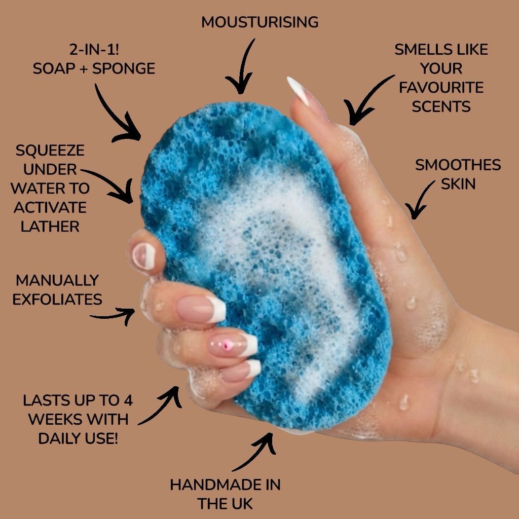 Cold Water Exfoliating Soap Sponge (For Him) Atlast Creations 2