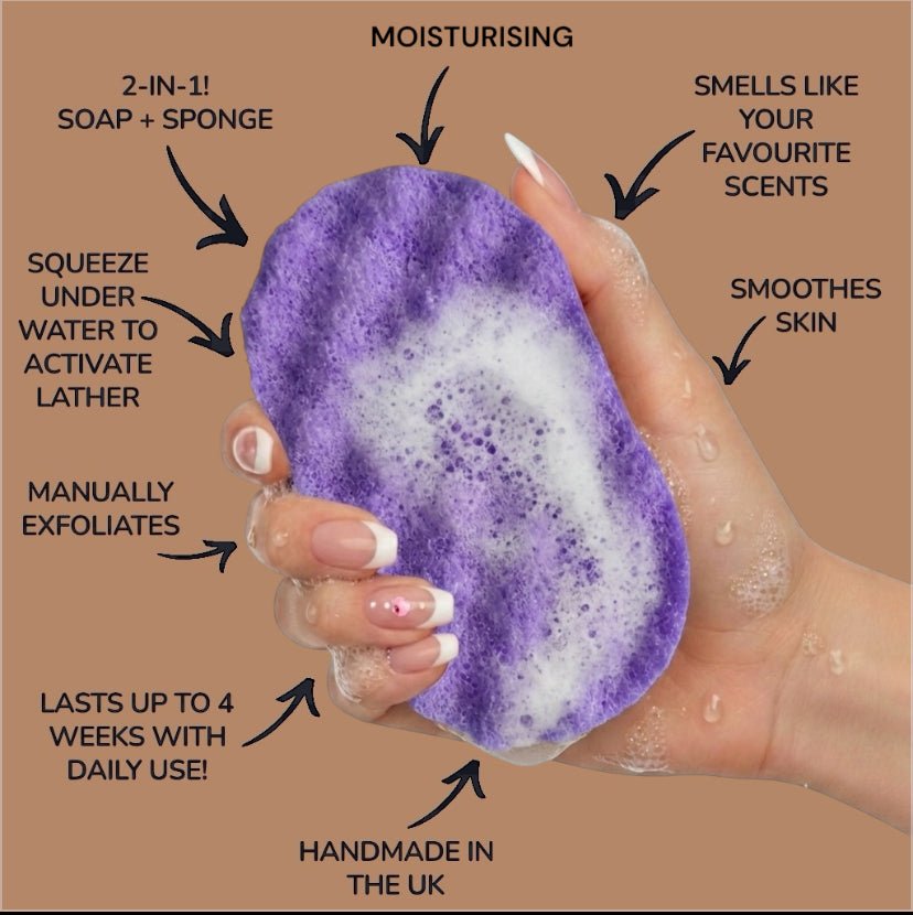 Delicia De Brazil Exfoliating Soap Sponge (For Her) Atlast Creations 2