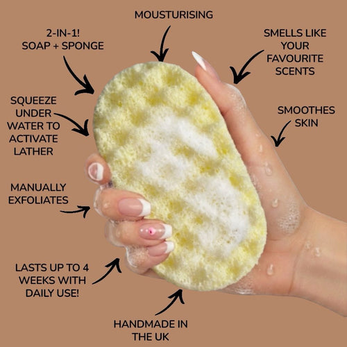 Driftwood & Spice Exfoliating Soap Sponge (For Him) Atlast Creations 2