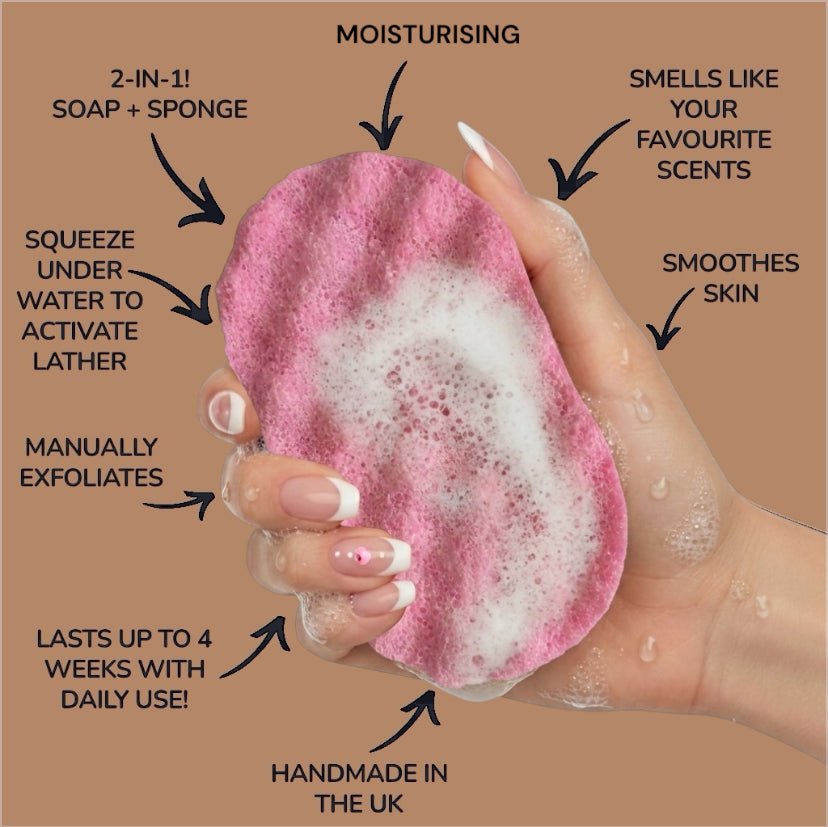 Flor Solstice Exfoliating Soap Sponge (For Her) Atlast Creations 2
