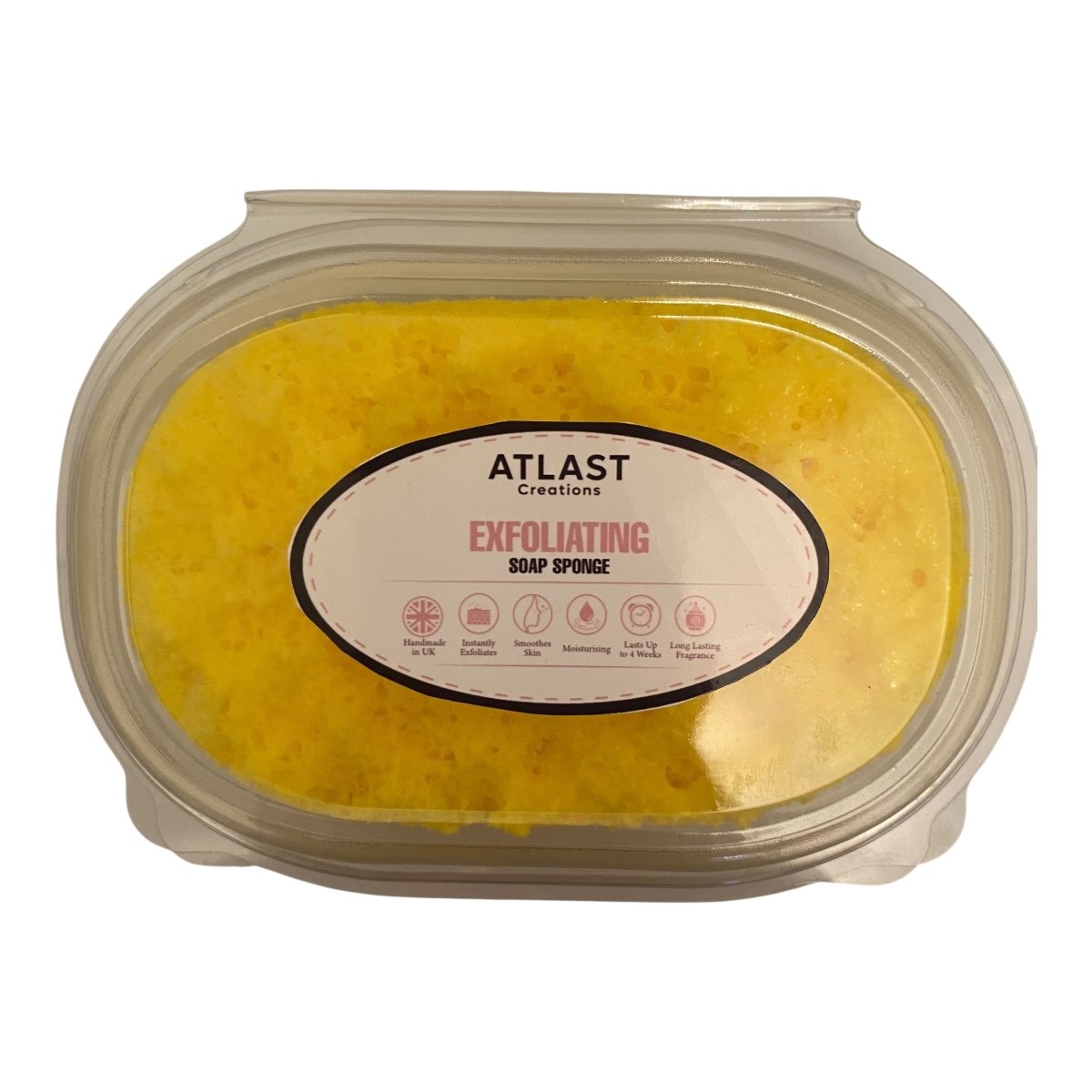 Lemon Sherbet Exfoliating Soap Sponge Atlast Creations 1
