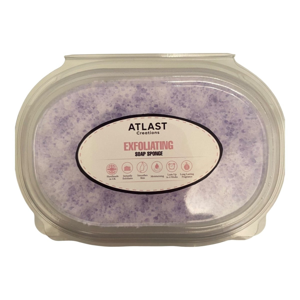 Parma Violets Exfoliating Soap Sponge Atlast Creations 1