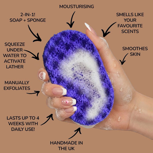 Savage Elixir Exfoliating Soap Sponge (For Him) Atlast Creations 2