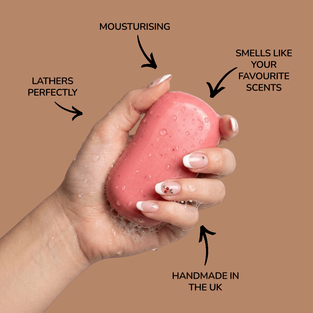 Strawberry Bon Bon Moisturising Soap Bar Atlast Creations 2