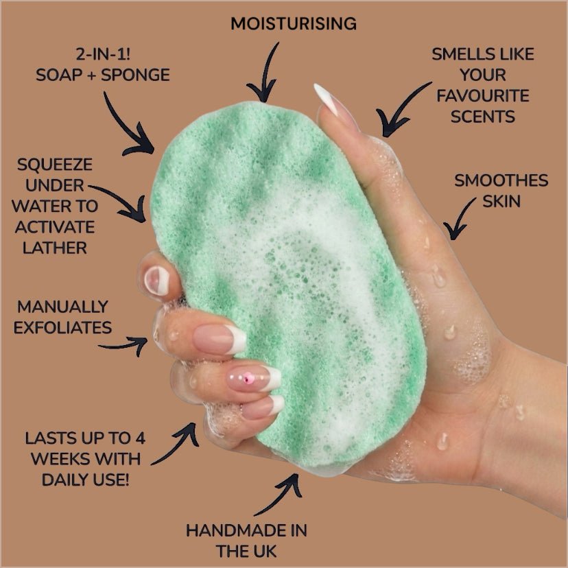 Sunlit Beijos Exfoliating Soap Sponge (For Her) Atlast Creations 2