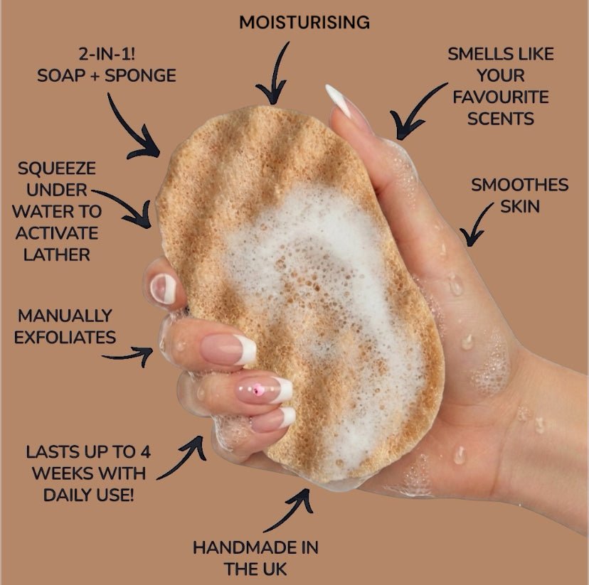 Sunset Crush Exfoliating Soap Sponge (For Her) Atlast Creations 2