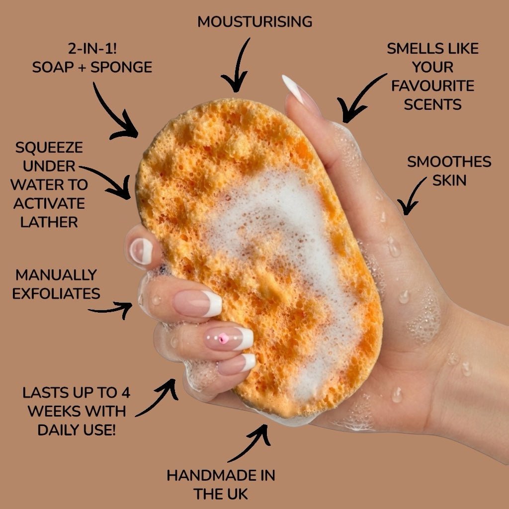Temperature Exfoliating Soap Sponge (For Him) Atlast Creations 2