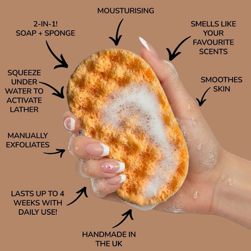 Temperature Exfoliating Soap Sponge (For Him) Atlast Creations 2