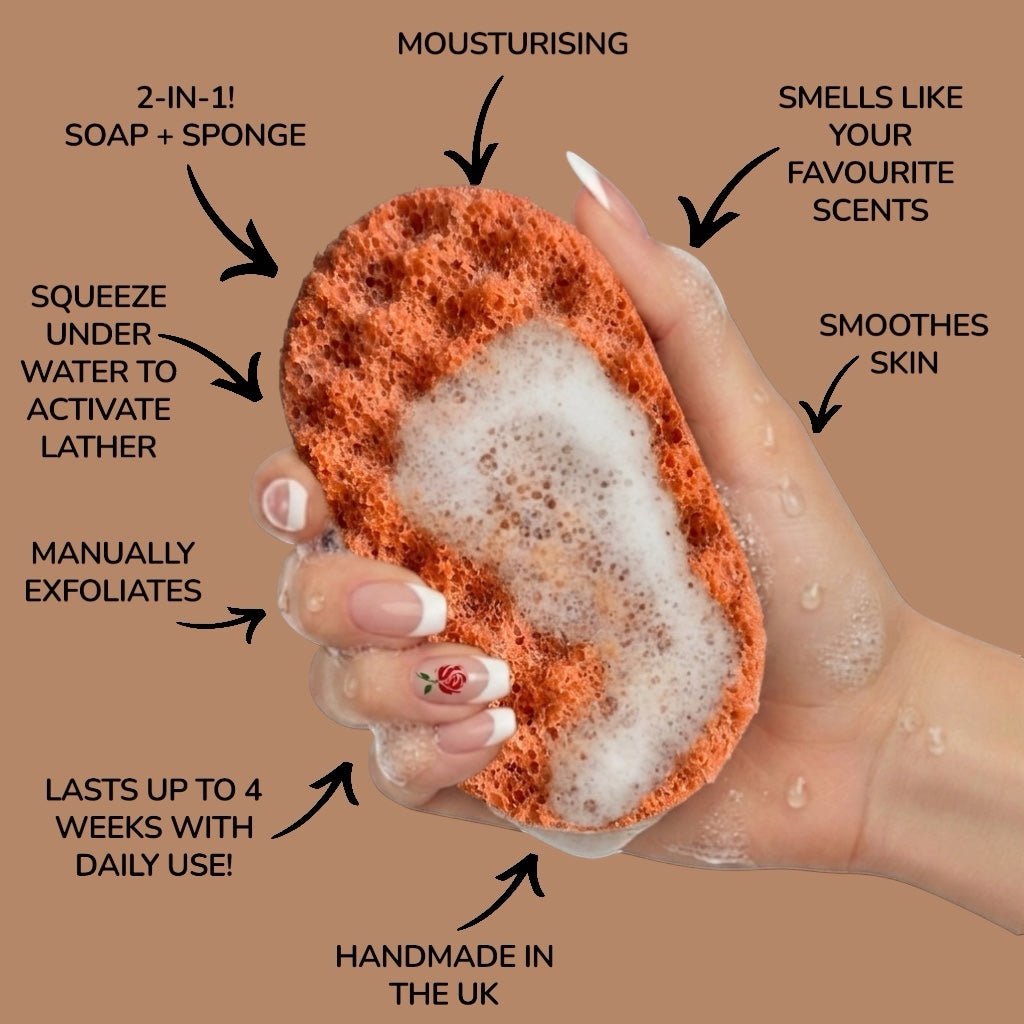 Tonka Nior Exfoliating Soap Sponge (For Him) Atlast Creations 2